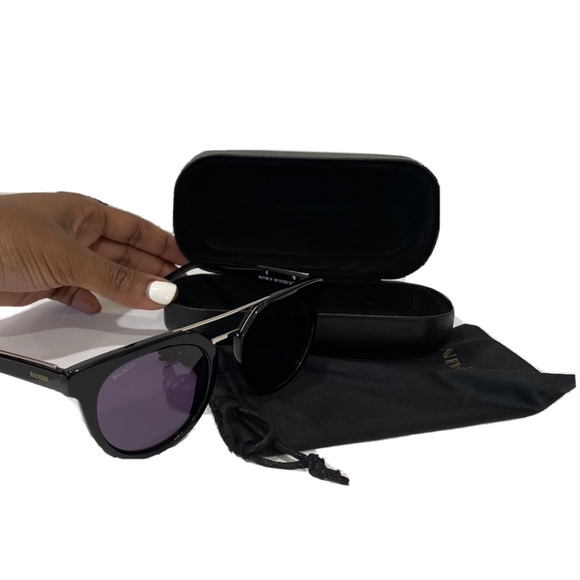 100% Authentic Balmain Black Sunglasses with free cases!! - Picture 2 of 7